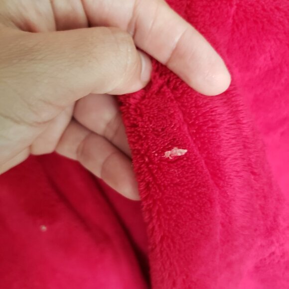 Unisex Red Long Sleeve Thick Warm Long Robe - Picture 13 of 13